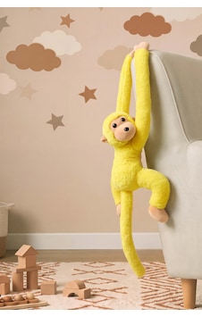 Sarı Elleri Yapışabilen Maymun Peluş Oyuncak Sarı Elleri Yapışabilen Maymun Peluş Oyuncak