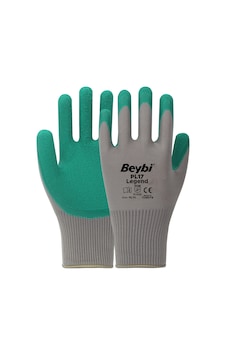 Beybi Pl17 10 Beden Gri-siyah 12li Paket Legend Polyester Örme Lateks Eldiven Beybi Pl17 10 Beden Gri-siyah 12li Paket Legend Polyester Örme Lateks Eldiven