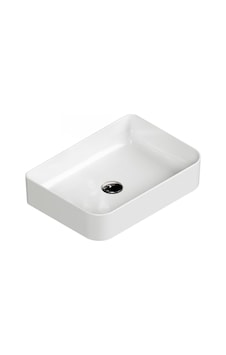 Aqua Bagno Mestola Tezgah Üstü Kare Çanak Lavabo Batarya Deliksiz 38 x 60 CM Beyaz Aqua Bagno Mestola Tezgah Üstü Kare Çanak Lavabo Batarya Deliksiz 38 x 60 CM Beyaz