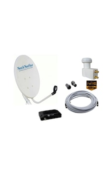Çanak Anten Lnb2 Çiftli 35 Metre Kablo Hd Uydu Alıcısı Çanak Anten Set Çanak Anten Lnb2 Çiftli 35 Metre Kablo Hd Uydu Alıcısı Çanak Anten Set