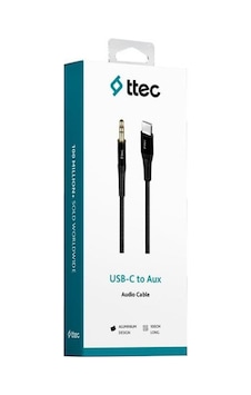 Ttec 2ak03s Aux - Type-c Kablo 1mt Siyah Ttec 2ak03s Aux - Type-c Kablo 1mt Siyah