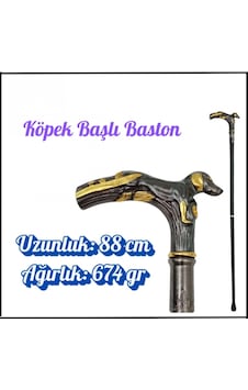Uyguna-yakala 88 Cm Köpek Başlı Baston-ger.081 Uyguna-yakala 88 Cm Köpek Başlı Baston-ger.081