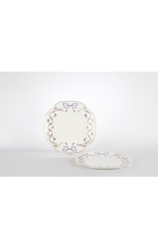 Romantic Charm 2li Tatlı Tabağı 19cm Renkli Romantic Charm 2li Tatlı Tabağı 19cm Renkli