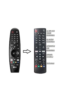 LG Uyumlu Tv Kumandası An-Mr650A 2017 Serisi Webos 3.5-Yedek Kumanda LG Uyumlu Tv Kumandası An-Mr650A 2017 Serisi Webos 3.5-Yedek Kumanda