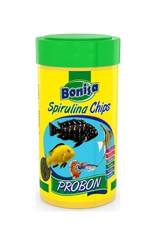 Spirulina Chips Probon Tropikal Balık Yemi Spirulina İçerikli Cips Yem Tekli Paket