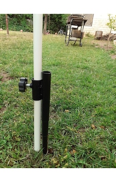 Şemsiye Kazığı Metal Siyah 40 Cm