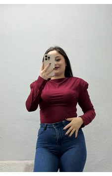 Belendir Kadın Dalgıç Vatkalı Bluz Bordo Belendir Kadın Dalgıç Vatkalı Bluz Bordo