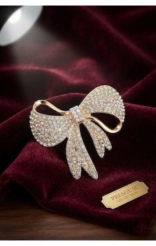 Gold Renk Zirkon Taşlı Fiyonk Model Broş Tj-br501 Çok Renkli Gold Renk Zirkon Taşlı Fiyonk Model Broş Tj-br501 Çok Renkli