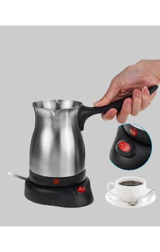800w - 11 - Paslanmaz Elektrikli Cezve Gizli Rezistans Ve - Shopgpt - Ergonomik Kulp