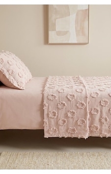 Tek Kişilik Yatak Örtüsü 180 X 260 Cm Valonlu Model 1 Adet 50 X 70 Yastık Kılıfı Pembe/pudra Tek Kişilik Yatak Örtüsü 180 X 260 Cm Valonlu Model 1 Adet 50 X 70 Yastık Kılıfı Pembe/pudra