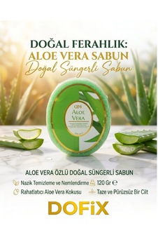 Aloe Veralı Doğal Süngerli Sabun Aloe Veralı Doğal Süngerli Sabun