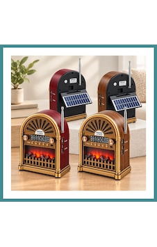 Trendexa Solar Şarjlı Retro Bluetooth Radyo Hoparlör - Am/fm/sw, Usb/type-c Mac Trendexa Solar Şarjlı Retro Bluetooth Radyo Hoparlör - Am/fm/sw, Usb/type-c Mac