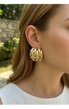 Pirinç Gold Renk Vintage Kadın Küpe 5886 Pirinç Gold Renk Vintage Kadın Küpe 5886