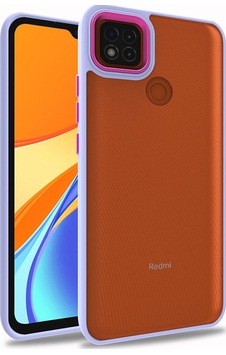 Xiaomi Redmi 9c Kılıf Zore Flora Kapak Lila