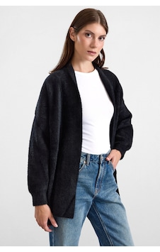 Olcay Salaş Soft Kumaş Triko Hırka Siyah 8299 Olcay Salaş Soft Kumaş Triko Hırka Siyah 8299