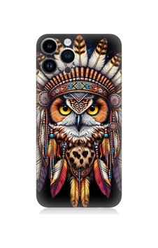 Apple Uyumlu iPhone 13 Pro Kabile Baykuşunun Bilgeliği Desenli Silikon Kılıf Çok Renkli Apple Uyumlu iPhone 13 Pro Kabile Baykuşunun Bilgeliği Desenli Silikon Kılıf Çok Renkli