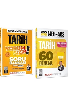 İndeks Akademi 2026 Meb-ags Tarih Yorum Sizin Soru Bankası + 60 Deneme 2 Li Set - Aydın Yüce İndeks Akademi Yayıncılık İndeks Akademi 2026 Meb-ags Tarih Yorum Sizin Soru Bankası + 60 Deneme 2 Li Set - Aydın Yüce İndeks Akademi Yayıncılık