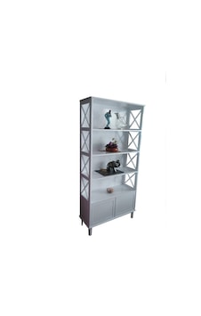 Kitaplık ÇAPRAZ Yan Model Kayın Ve MDF Torna Alt Kapak ve raf Parlak Beyaz Lake boya El Yapım Kitaplık ÇAPRAZ Yan Model Kayın Ve MDF Torna Alt Kapak ve raf Parlak Beyaz Lake boya El Yapım