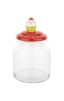 Tantitoni Cupcake Seramik Kapaklı Kavanoz 1085Ml Tantitoni Cupcake Seramik Kapaklı Kavanoz 1085Ml