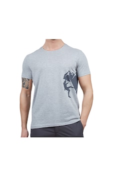 Alpinist Camp Erkek T-shirt 600611 Gri Melanj Gri Melanj