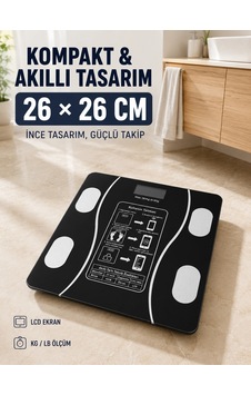 180 Kg Akıllı Cam Tartı Bluetooth Vücut Yağ Kas Su Ve Bmı Ölçüm Destekli Baskül Çok Renkli 180 Kg Akıllı Cam Tartı Bluetooth Vücut Yağ Kas Su Ve Bmı Ölçüm Destekli Baskül Çok Renkli