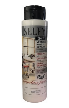 Rich Selfy Decor Vernikli Boya 500Cc - Beyaz 5800 Rich Selfy Decor Vernikli Boya 500Cc - Beyaz 5800