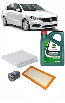 Fiat Egea 1.4 Benzinli Bakım Seti 4l Magnatec Motor Yağ+filtre...