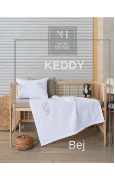 New Home Müslin Bebek Nevresim Takımı 4 Parça Keddy - Bej New Home Müslin Bebek Nevresim Takımı 4 Parça Keddy - Bej