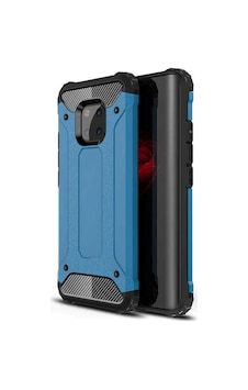 Kilifone - Huawei Uyumlu Mate 20 Pro - Kılıf Çift Katman Zırh Tank Crash Military Kapak - Mavi Kilifone - Huawei Uyumlu Mate 20 Pro - Kılıf Çift Katman Zırh Tank Crash Military Kapak - Mavi