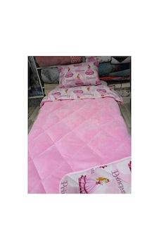 Pembe Prenses Desenli Welsoft Tek Kişilik Yorgan Seti Pembe Pembe