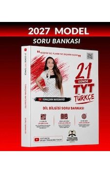 2027 Türkçenin Matematiği 21 Günde Tyt Türkçe Dil Bilgisi Soru Bankası 2027 Model 2027 Türkçenin Matematiği 21 Günde Tyt Türkçe Dil Bilgisi Soru Bankası 2027 Model