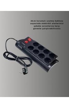 2 Metre Güçlü Çoklu Priz 8 Soket Yeni Nesil Android 2 Metre Güçlü Çoklu Priz 8 Soket Yeni Nesil Android