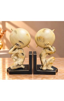 Zenvia Dünyayı Taşıyan Atlas Figürlü Mitolojik Kitap Tutucu Seti Alk6098 Znv2026 Zenvia Dünyayı Taşıyan Atlas Figürlü Mitolojik Kitap Tutucu Seti Alk6098 Znv2026