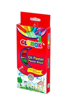 12 Renk Pastel Boya Kırmızı