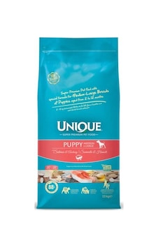 Unique Medium Large Puppy Somonlu Hamsili Yavru Köpek Maması 15 KG Unique Medium Large Puppy Somonlu Hamsili Yavru Köpek Maması 15 KG