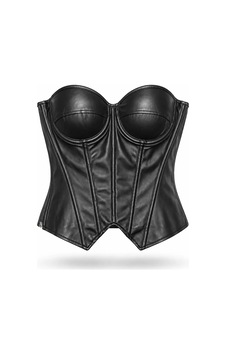 Havens Seka Deri Corset Siyah