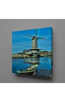 Kıyıdaki Değirmen Kanvas Tablo 80x80cm Kıyıdaki Değirmen Kanvas Tablo 80x80cm