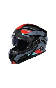Smk Gullwıing Navigator Çene Açılır Kask Gl263 Gri - Kırmızı Smk Gullwıing Navigator Çene Açılır Kask Gl263 Gri - Kırmızı