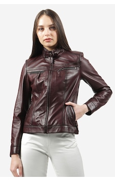 Dericlub Yb2107 Gerçek Deri Kadın Mont Bordo Dericlub Yb2107 Gerçek Deri Kadın Mont Bordo