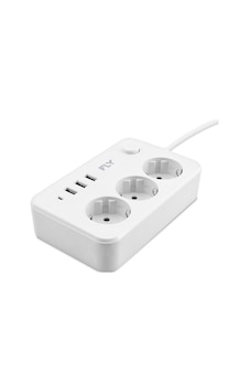 Termal Akım Korumalı Uzatma Kablosu 3 Priz + 3x Usb 2.1a Anahtarlı 2 M - Beyaz 3406-01 0-2 Termal Akım Korumalı Uzatma Kablosu 3 Priz + 3x Usb 2.1a Anahtarlı 2 M - Beyaz 3406-01 0-2