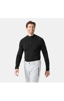 Helly Hansen Lıfa Merıno Knıtevo 1/2 Zıp Termal İçlik Siyah