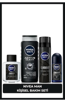 Nivea Men Erkek Damat Çeyiz Bohça Seti Duş Jeli 500 ML + Roll-On 50 ML + Losyon 100 ML + Tıraş Köpüğü 200 ML + Traş Köpüğü 200 ML Nivea Men Erkek Damat Çeyiz Bohça Seti Duş Jeli 500 ML + Roll-On 50 ML + Losyon 100 ML + Tıraş Köpüğü 200 ML + Traş Köpüğü 200 ML