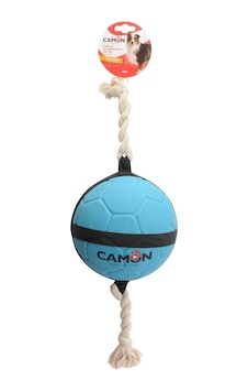 Camon İp Saplı Hentbol Topu Şeklinde Eğlenceli Köpek Oyuncağı 17 Cm Camon İp Saplı Hentbol Topu Şeklinde Eğlenceli Köpek Oyuncağı 17 Cm