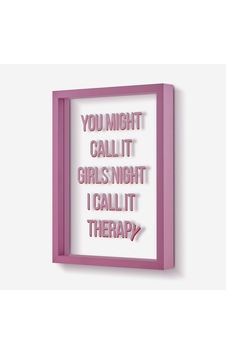 Pembe Cam Mdf Call It Therapy Çerçeve 26x35x4 Cm Pembe Cam Mdf Call It Therapy Çerçeve 26x35x4 Cm