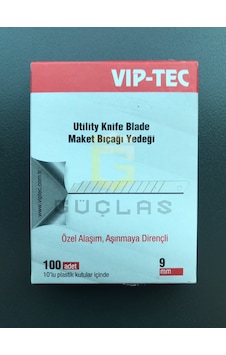 Viptec Dar Maket Bıçağı Yedeği - Ucu 10'Lu Paket 100 Adet Viptec Dar Maket Bıçağı Yedeği - Ucu 10'Lu Paket 100 Adet