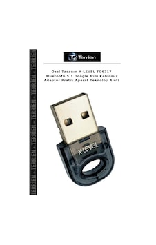 Özel Tasarım X-level Tg6717 Bluetooth 5.1 Dongle Mini Kablosuz Adaptör Pratik Aparat Teknoloji Aleti