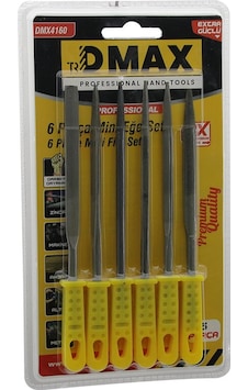 6pcs Mini Çelik Eğe Seti Düz - Yuvarlak - Yarı Dairesel - Kare - Üçgen 5492 6pcs Mini Çelik Eğe Seti Düz - Yuvarlak - Yarı Dairesel - Kare - Üçgen 5492