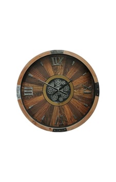 Ahşap Dönen Çarklı Otantik Kadranlı Duvar Saati, Ceviz Renk 0240-keçe-şekilli-48cm Ahşap Dönen Çarklı Otantik Kadranlı Duvar Saati, Ceviz Renk 0240-keçe-şekilli-48cm