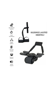 Çek Bırak Mekik Aleti Dijital Ekranlı Dirsek Destekli Karın Kası Egzersiz Spor Aleti