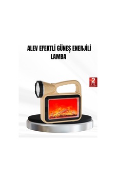 Solar Alev Işığı Cob Teknolojili Taşınabilir El Feneri Ve Kamp Lambası Sarı Solar Alev Işığı Cob Teknolojili Taşınabilir El Feneri Ve Kamp Lambası Sarı